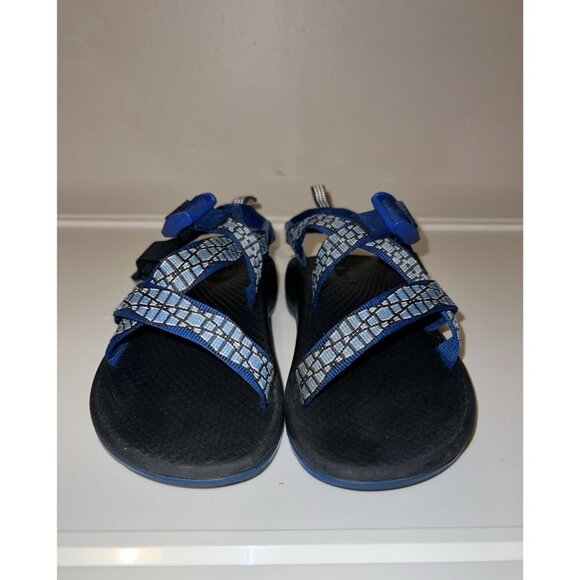 CHACO Youth Black Blue Outdoor Hike Performance Sandals Sz 2 - Picture 3 of 9